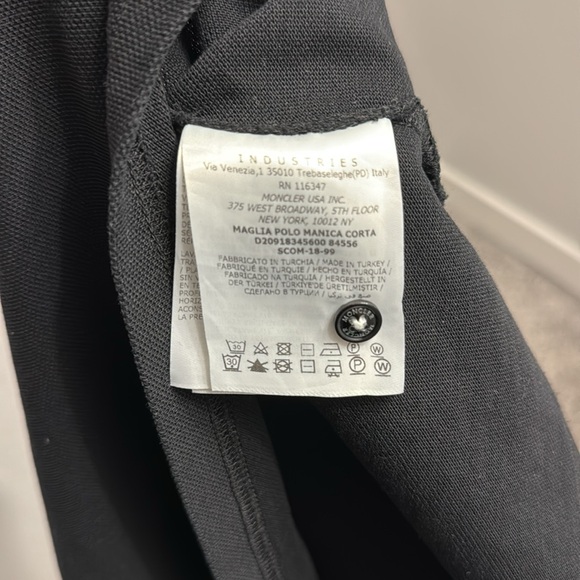 MONCLER COLLECTION Polo in Black - Size Small - Picture 6 of 6